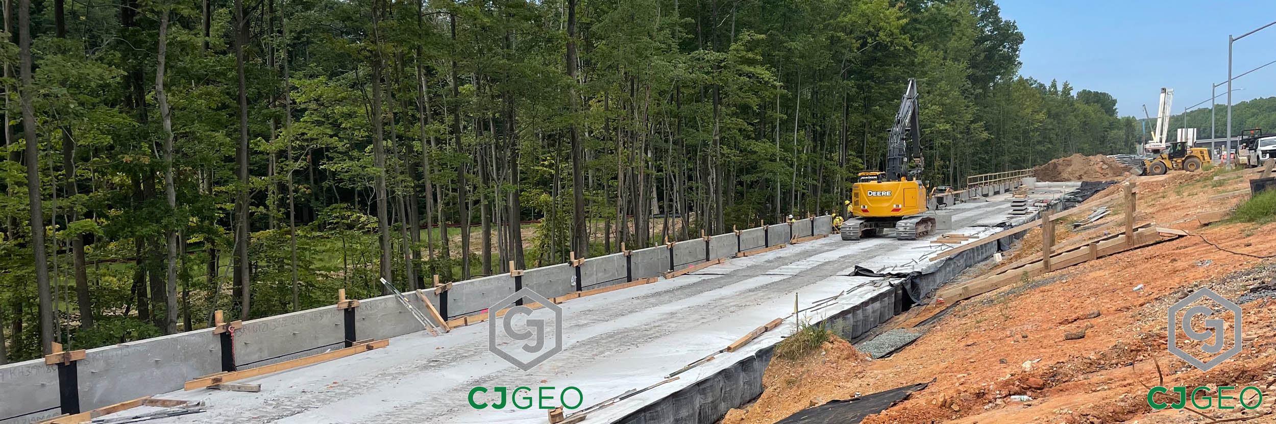 MSE wall backfill using CJFill-Ultra Lightweight cellular concrete