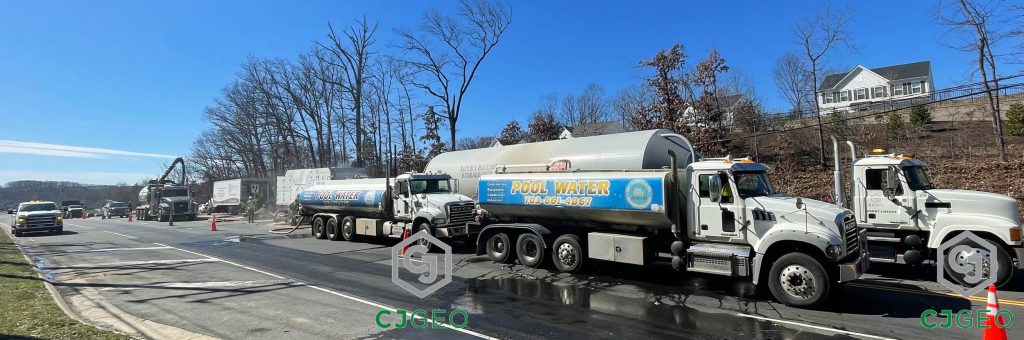 Batching and pumping the cellular grout.