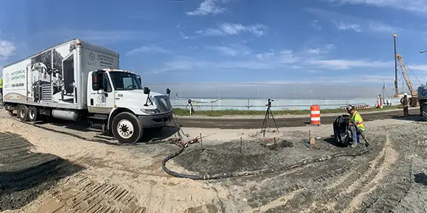 sf6493_profile CJGeo truck and crew at Chesapeake Bay Bridge Tunnel